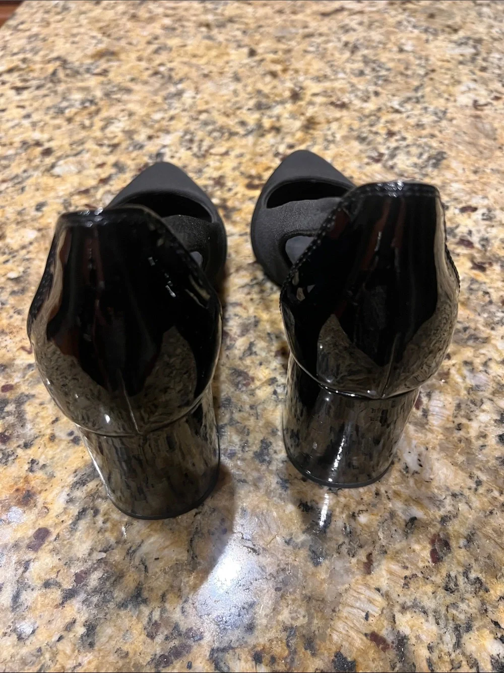 Anne Klein Black Pointed-Toe Heels
